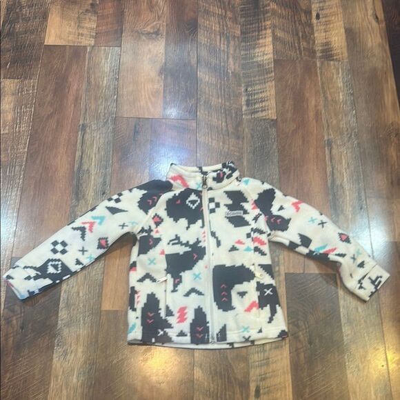 Columbia Patterned Fleece Jacket 4T (BK2) - Picture 1 of 4